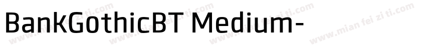 BankG0thicBT Medium字体转换